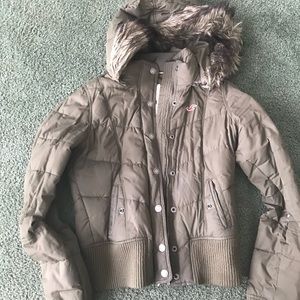 Olive Green Hollister Jacket
